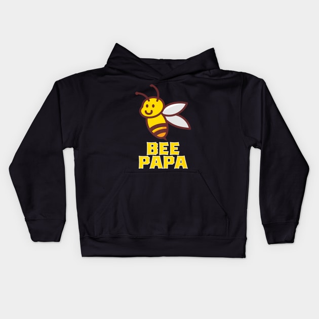 Beekeeper Papa Honey Bee Kids Hoodie by Owl Is Studying